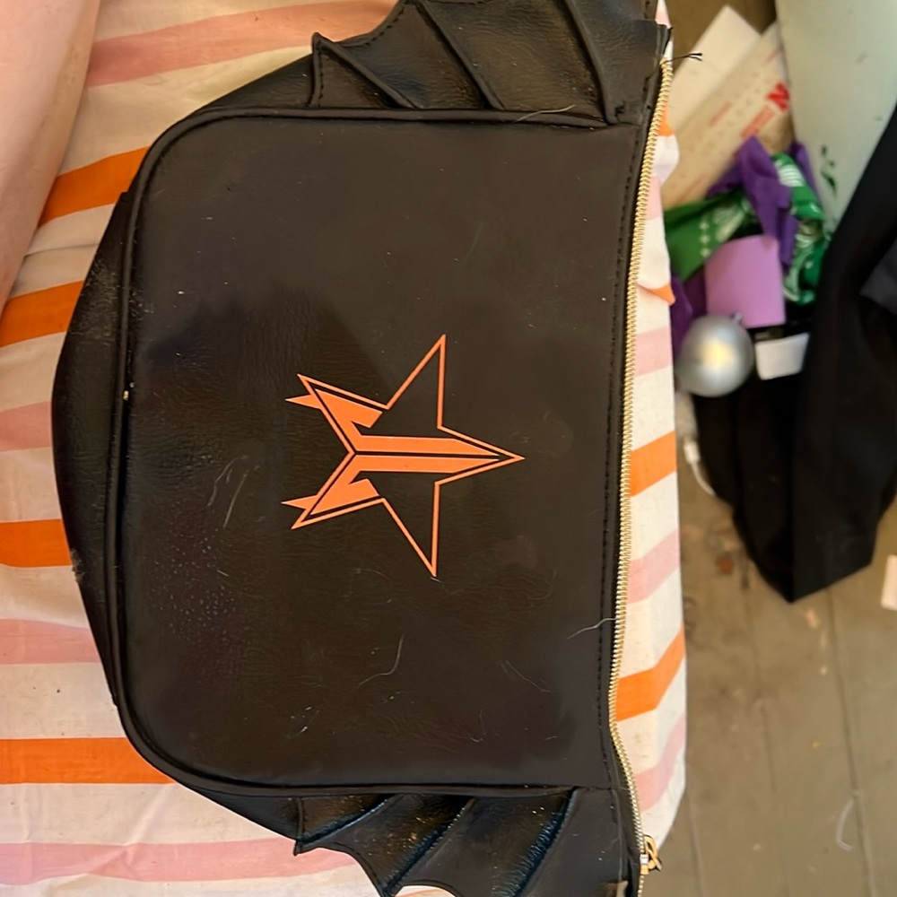 Jeffrey star batwing makeup bag